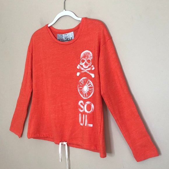 Soulcycle Skull Cross Bones Drawstring Sweatshirt - Picture 5 of 10